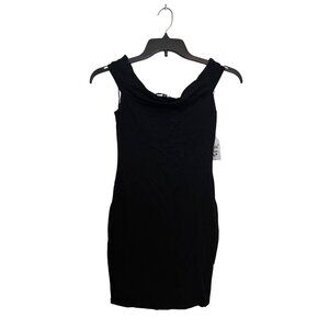 Guess Off Shoulder Black Bodycon Dress XS
